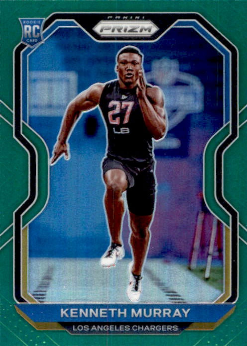 Kenneth Murray, RC, Green Prizm, 2020 Panini Prizm Football NFL