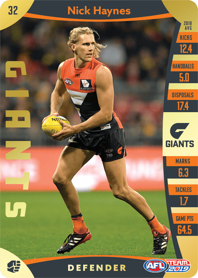 Nick Haynes, Gold, 2019 Teamcoach AFL