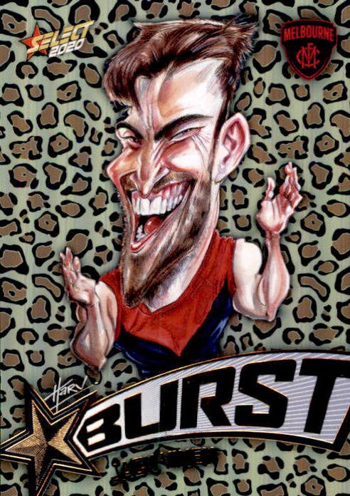 Jack Viney, Leopard Starburst, 2020 Select AFL Footy Stars