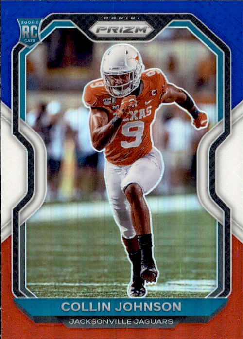 Collin Johnson, RC, Red White Blue Prizm, 2020 Panini Prizm Football NFL