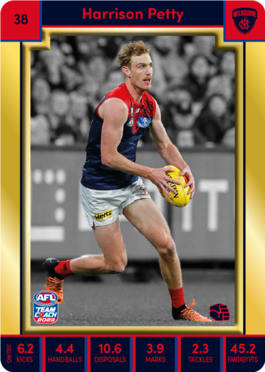 Harrison Petty, 38, Gold Parallel, 2023 Teamcoach AFL