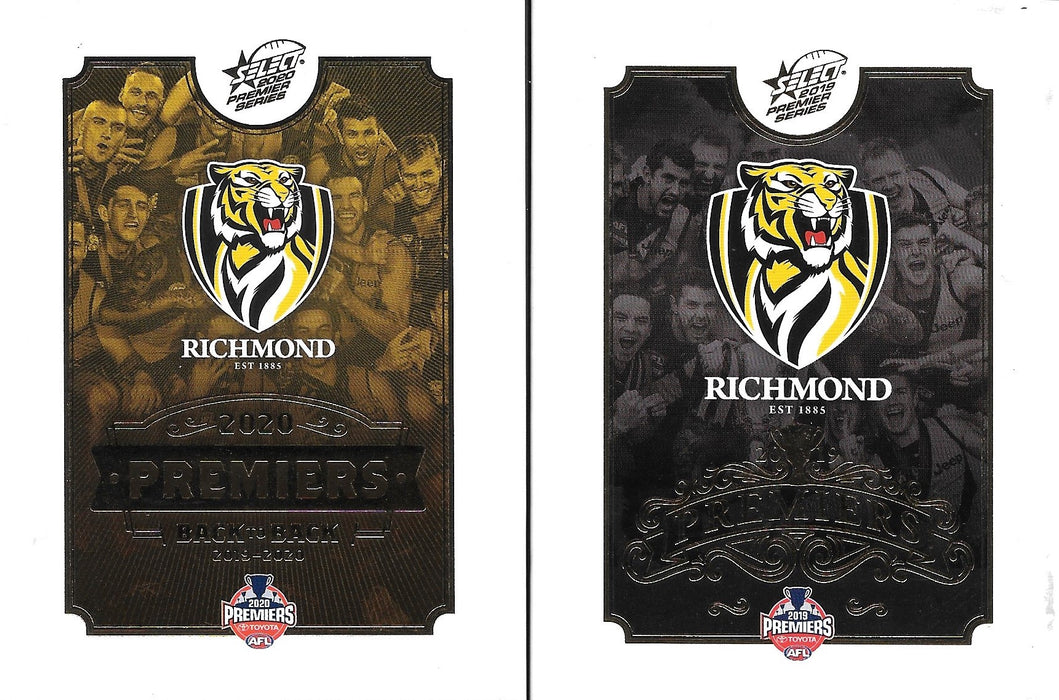 COMBO: 2019 & 2020 Select Richmond Tigers Premiers card sets