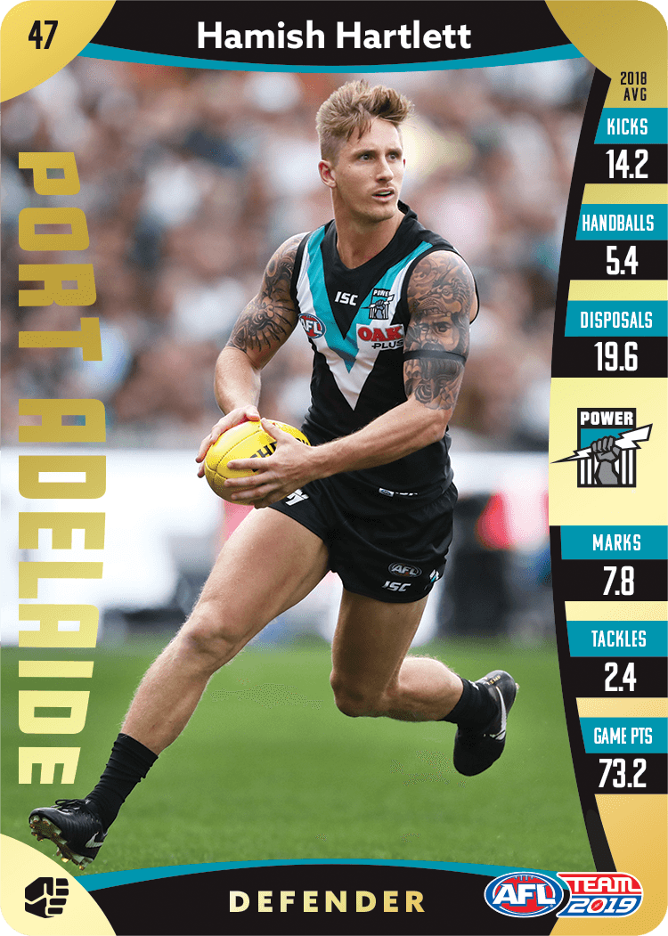 Hamish Hartlett, Gold, 2019 Teamcoach AFL