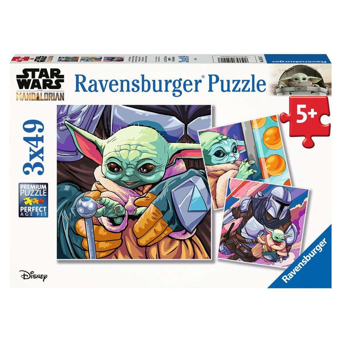 Ravensburger - Star Wars Mandalorian Grogu Moments - 3 x 49 Piece Jigsaw Puzzle