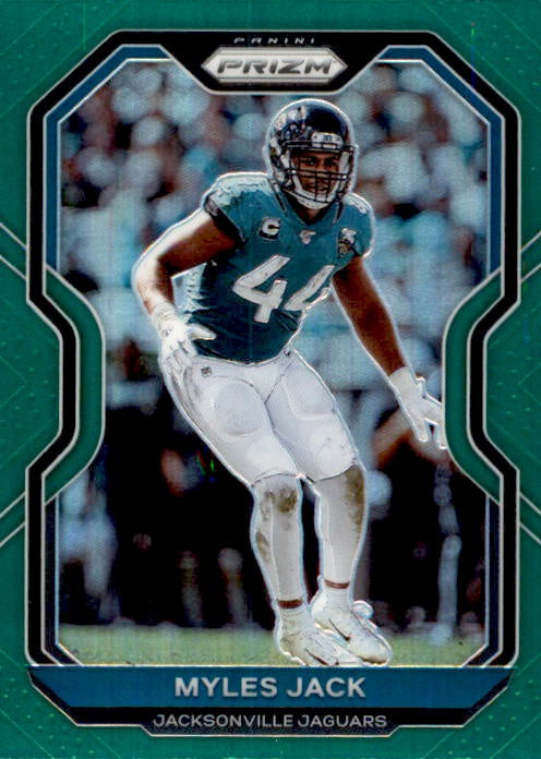 Myles Jack, Green Prizm, 2020 Panini Prizm Football NFL