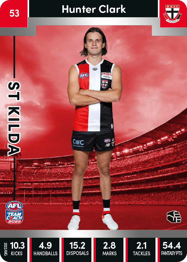 Hunter Clark, 53, Silver Parallel, 2023 Teamcoach AFL