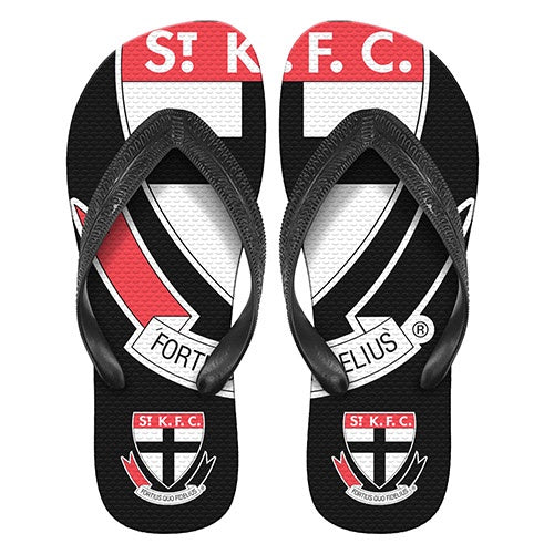 St Kilda Saints THONGS - BLACK - Sizes S