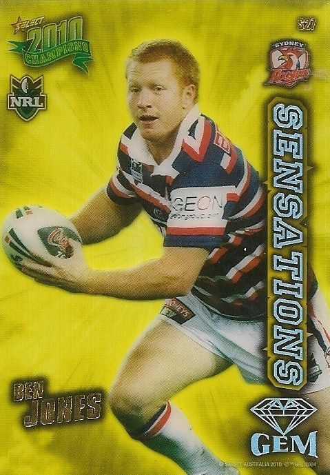 Ben Jones, Sensations Gem, 2010 Select NRL Champions