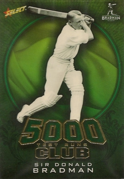 Sir Donald Bradman, 5000 Test Run Club, 2009-10 Select Cricket