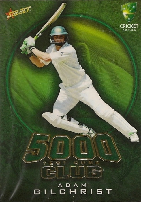 Adam Gilchrist, 5000 Test Run Club, 2009-10 Select Cricket