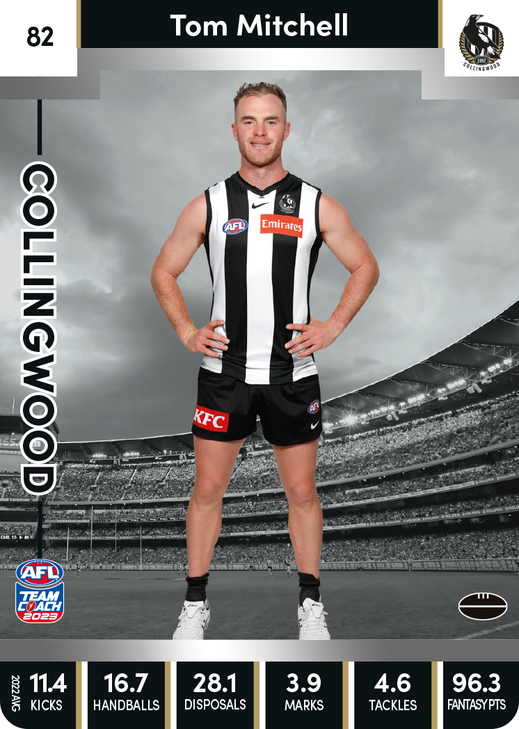 Tom Mitchell, 82, Silver Parallel, 2023 Teamcoach AFL