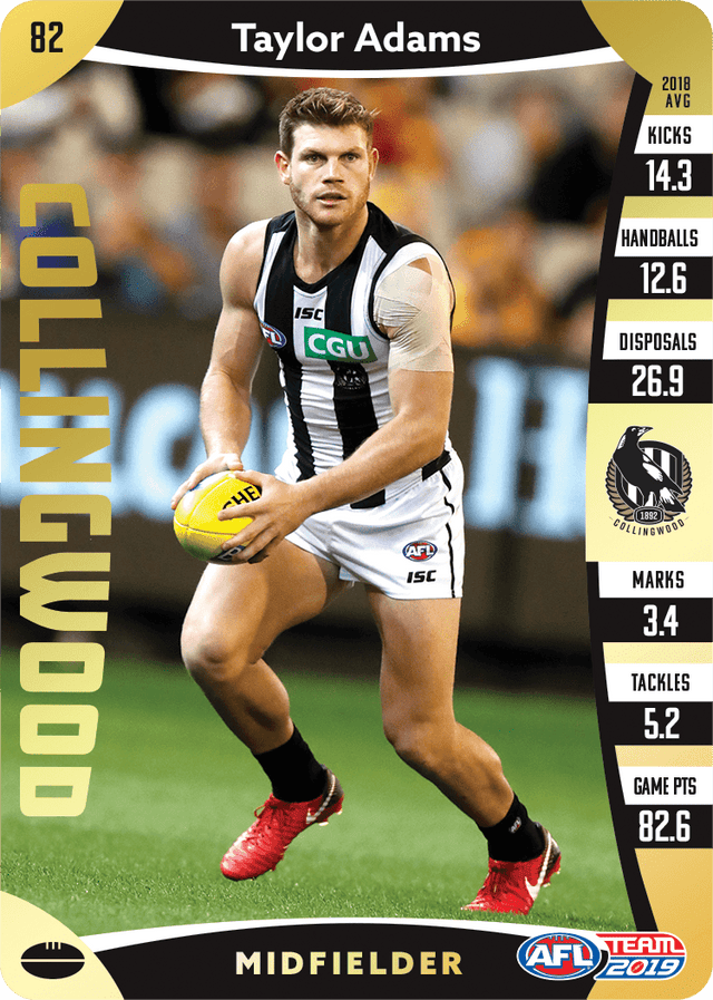 Taylor Adams, Gold, 2019 Teamcoach AFL