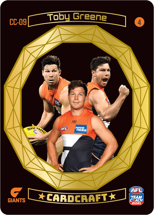 Toby Greene, GOLD Craft Card, 2021 Teamcoach AFL