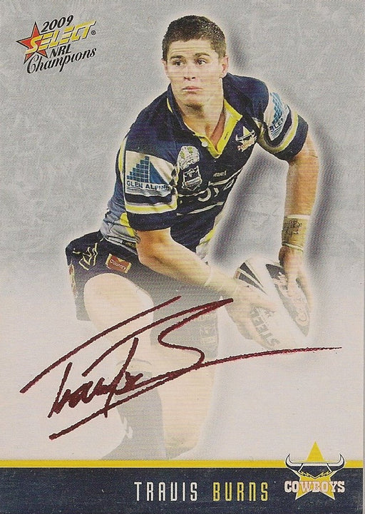 Travis Burns, Red Foil Signature, 2009 Select NRL Champions