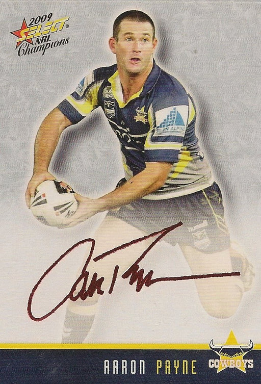 Aaron Payne, Red Foil Signature, 2009 Select NRL Champions