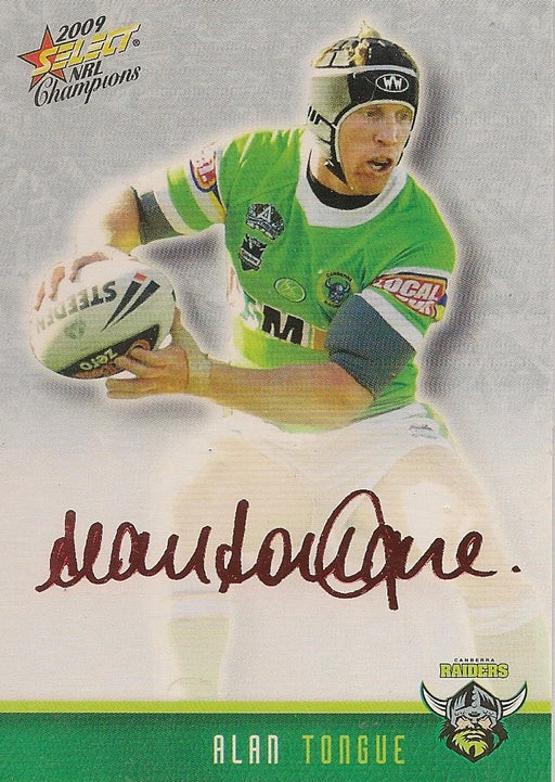 Alan Tongue, Red Foil Signature, 2009 Select NRL Champions
