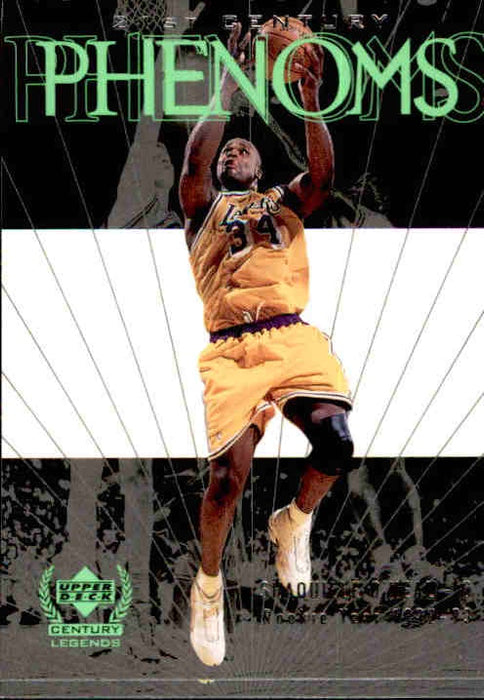 Shaquille O'Neal, 21st Century Phenoms, 1999-00 UD Century Legends NBA Basketball