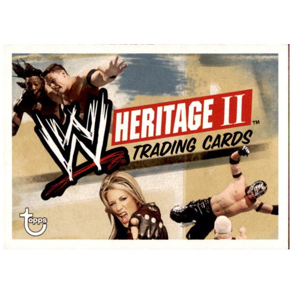 2006 Topps Heritage II, WWE Wrestling Header/Checklist  card