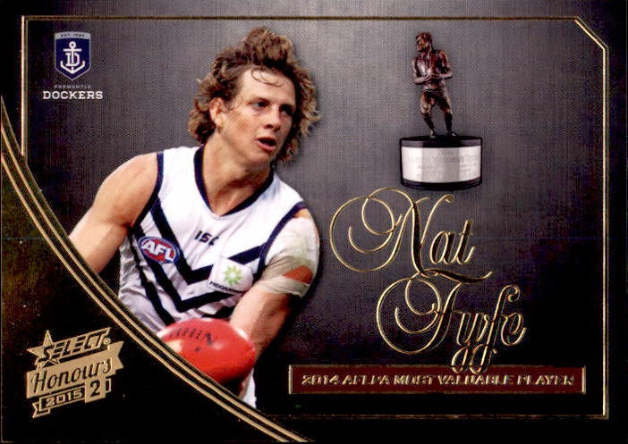 Nat Fyfe, MVP Medallist Card, 2015 Select AFL Honours 2