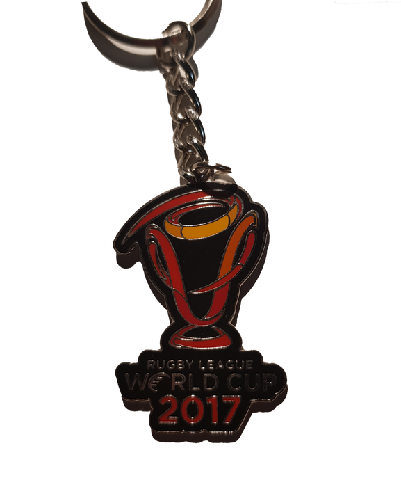 2017 Rugby League World Cup Logo Metal Keyring