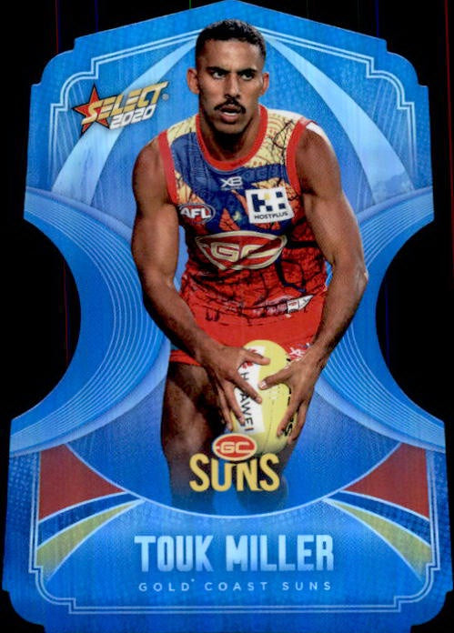Touk Miller, Ice Blue Diecuts, 2020 Select AFL Footy Stars