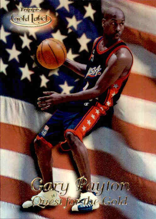 Gary Payton, Quest for Gold, 1999-00 Topps Gold Label Basketball NBA