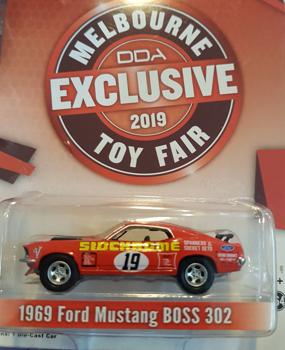 1969 Ford Mustang Boss 302, #19, Melboune Toy Fair Exclusive, 1:64 Diecast Vehicle