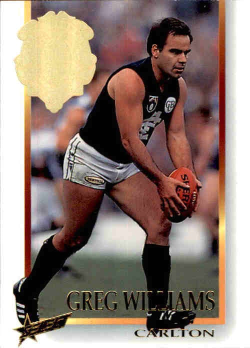 Greg Williams, Brownlow Medallist card, 1995 Select AFL