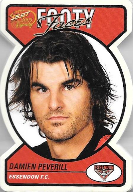 Essendon Bombers, Footy Faces Die-Cut Team Set, 2005 Select AFL Dynasty
