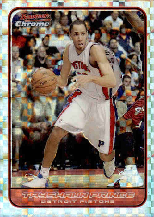 Tayshaun Prince, Xfractor, 2006-07 Bowman Chrome Basketball NBA