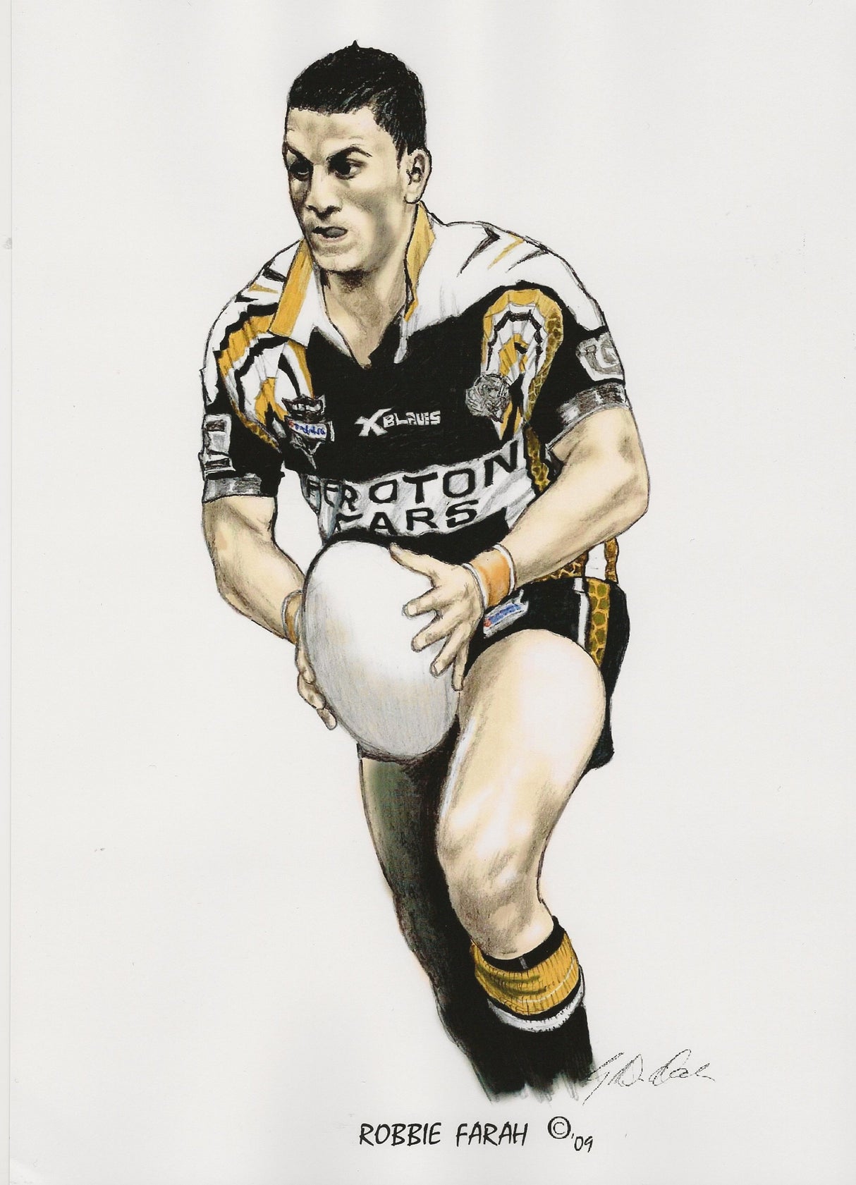 Robbie Farah, GregsArt A4 Print
