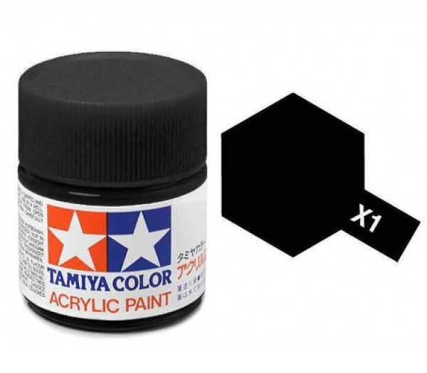 TAMIYA ACRYLIC MINI X-1 BLACK 10ml
