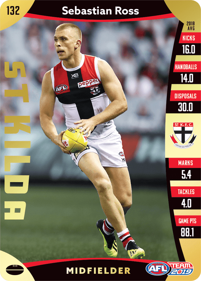 Sebastian Ross, Gold, 2019 Teamcoach AFL