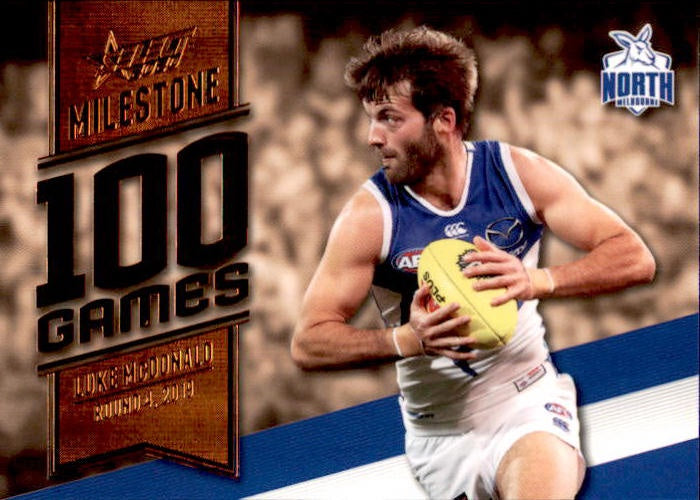 Luke McDonald, 100 Games Milestone, 2020 Select AFL Footy Stars