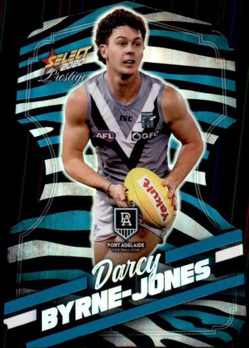 Darcy Byrne-Jones, Zebra Diecut, 2020 Select AFL PRESTIGE Footy Stars