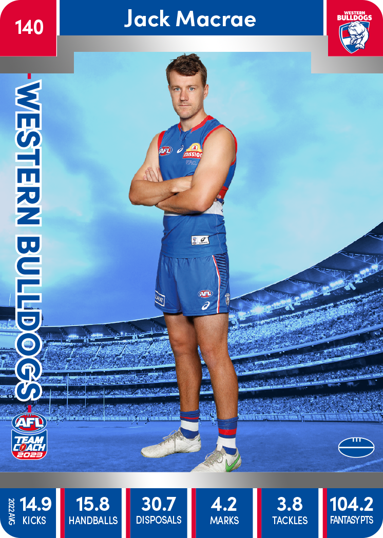 Jack Macrae, 140, Silver Parallel, 2023 Teamcoach AFL