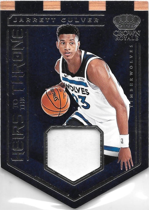 Jarrett Culver, Heirs To The Throne JSY, 2019-20 Panini Crown Royale Basketball NBA