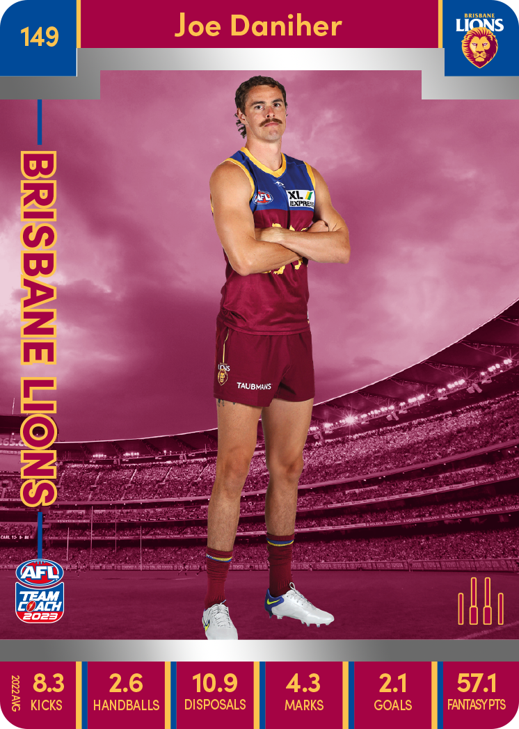 Joe Daniher, 149, Silver Parallel, 2023 Teamcoach AFL