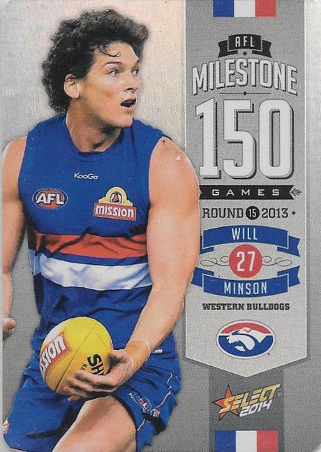 Will Minson, 150 Game Milestone, 2014 Select AFL Champions