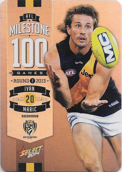 Ivan Maric, 100 Game Milestone, 2014 Select AFL Champions