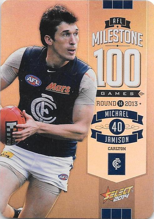 Michael Jamison, 100 Game Milestone, 2014 Select AFL Champions