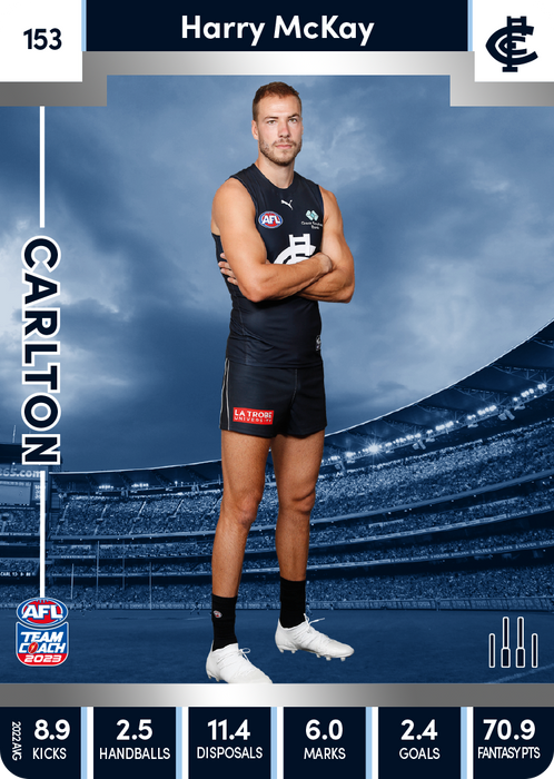Harry McKay, 153, Silver Parallel, 2023 Teamcoach AFL