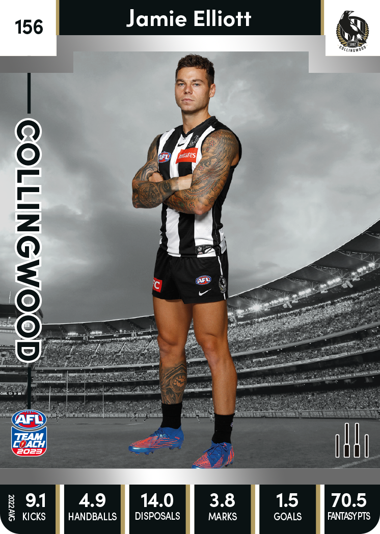 Jamie Elliott, 156, Silver Parallel, 2023 Teamcoach AFL — Ja Ja's