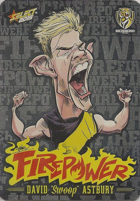 David Astbury, Firepower Caricatures, 2015 Select AFL Champions
