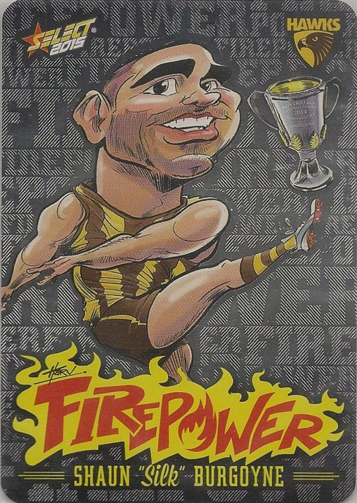 Shaun Burgoyne, Firepower Caricatures, 2015 Select AFL Champions