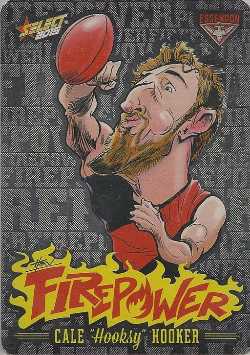 Cale Hooker, Firepower Caricatures, 2015 Select AFL Champions