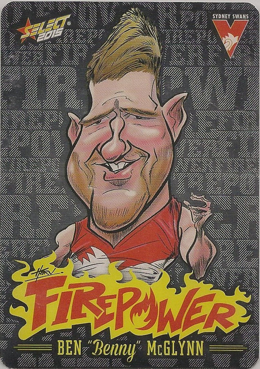 Ben McGlynn, Firepower Caricatures, 2015 Select AFL Champions