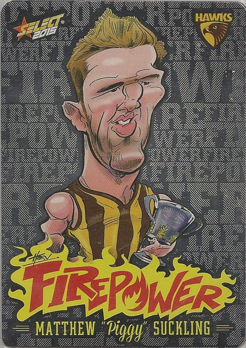 Matthew Suckling, Firepower Caricatures, 2015 Select AFL Champions