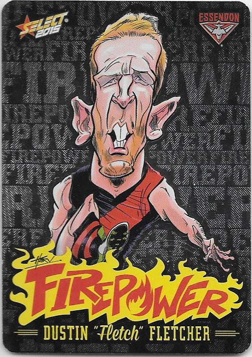 Dustin Fletcher, Firepower Caricatures, 2015 Select AFL Champions