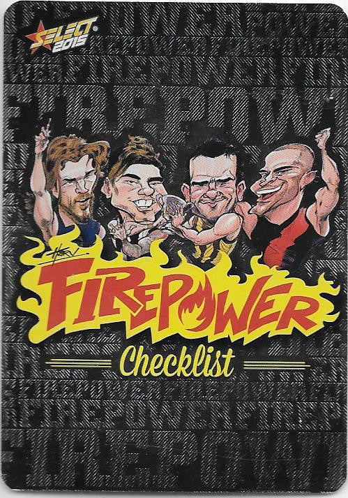 Firepower Caricatures Checklist, 2015 Select AFL Champions